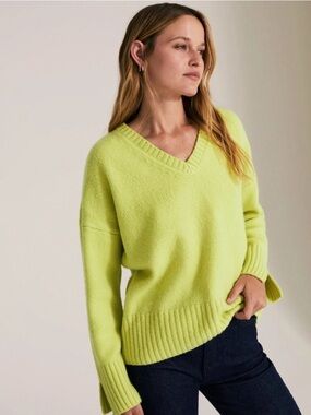 FAVORITE DAUGHTER The William Sweater in Citron Size Small